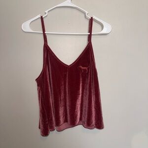 Velvet Burgundy Cami Top